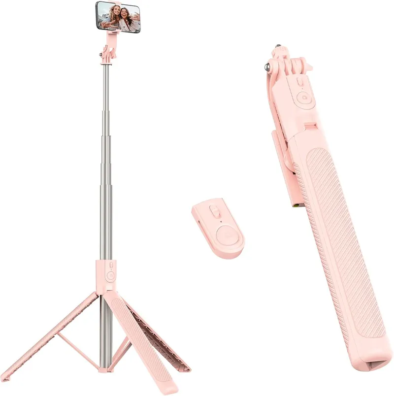 RISEOFLE Z17 Tripod & Selfie Stick 180 cm (71") – Pink